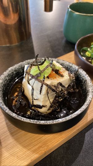 Japanese cold tofu. Delicious   at Plant A Seed Vegan in Penang