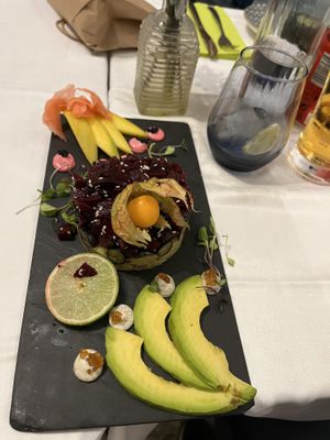 Beetroot tartar  at Bistro Shabby Chíc in Altea