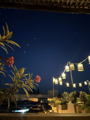 lovely terrace   at Nomad in Marrakech