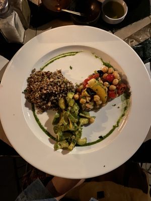 Veggie salat changed to vegan for my request   at Nomad in Marrakech