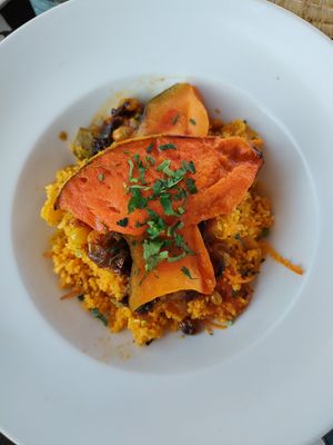 Vegetable couscous at Nomad in Marrakech