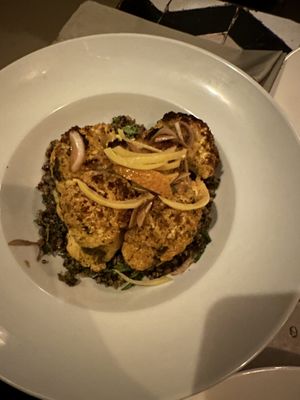 Roasted cauliflower   at Nomad in Marrakech