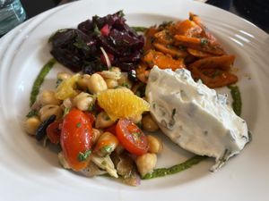 Vegetable salads (main)  at Nomad in Marrakech