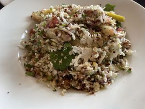 Quinoa and cauliflower couscous  at Nomad in Marrakech