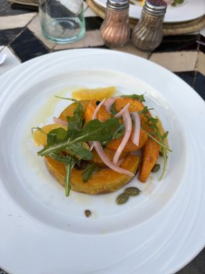 Pumpkin starter  at Nomad in Marrakech