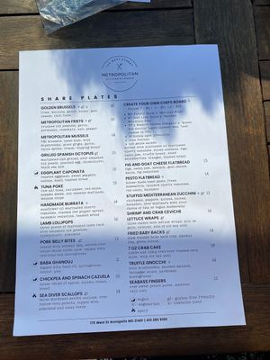   at Metropolitan in Annapolis