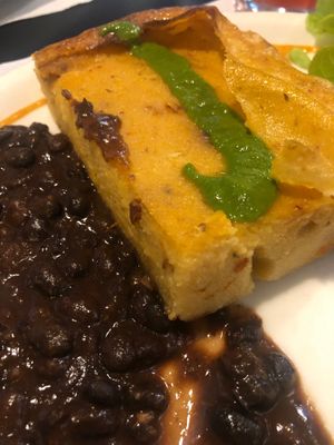 pastel y alubias negras at Veggie Garden - Dels Angels in Barcelona