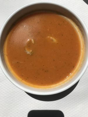 Veggie soup at Veggie Garden - Dels Angels in Barcelona