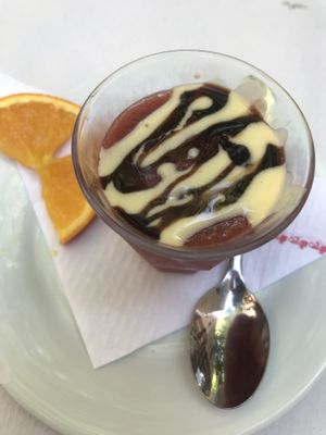 Fruits sorbet at Veggie Garden - Dels Angels in Barcelona