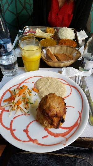 lunch  at Veggie Garden - Dels Angels in Barcelona