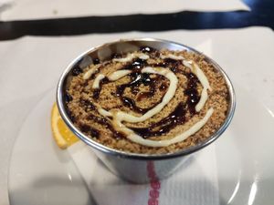 Crumble de manzana at Veggie Garden - Dels Angels in Barcelona