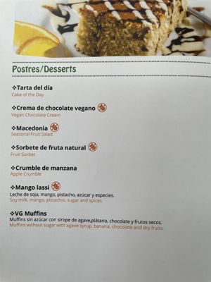 Menu 10  at Veggie Garden - Dels Angels in Barcelona
