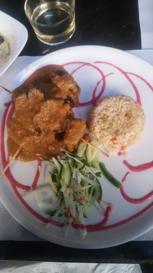 Veggie and tofu skewers at Veggie Garden - Dels Angels in Barcelona