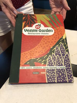 Menu!  at Veggie Garden - Dels Angels in Barcelona