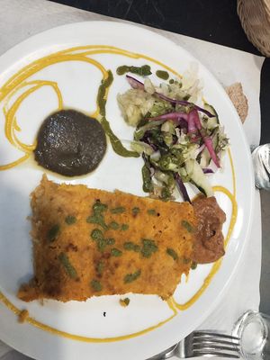 Pastel de Gnocchi carabassa at Veggie Garden - Dels Angels in Barcelona