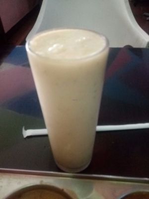 Mango lassi at Veggie Garden - Dels Angels in Barcelona