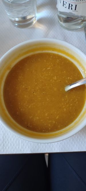 Crema de carbassa jamaicana at Veggie Garden - Dels Angels in Barcelona