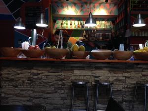 Lots of fresh fruit for juices at Veggie Garden - Dels Angels in Barcelona