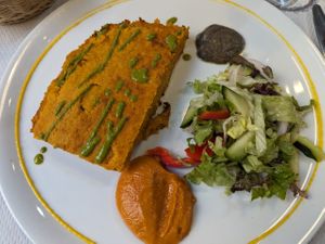 Sweet-potato pie at Veggie Garden - Dels Angels in Barcelona