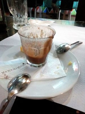 Chocolate dessert at Veggie Garden - Dels Angels in Barcelona