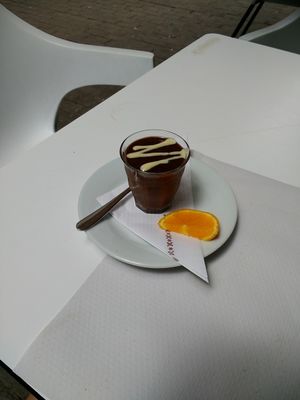 chocolate mousse at Veggie Garden - Dels Angels in Barcelona