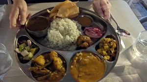 Luxury thali at Veggie Garden - Dels Angels in Barcelona