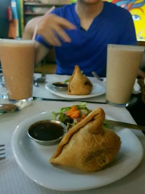 samossa at Veggie Garden - Dels Angels in Barcelona