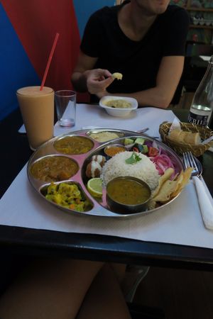 indian plate at Veggie Garden - Dels Angels in Barcelona