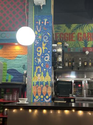 A bit of the cute interior decor  at Veggie Garden - Dels Angels in Barcelona