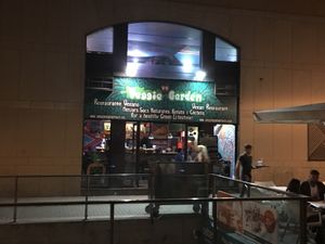 Outside at night  at Veggie Garden - Dels Angels in Barcelona