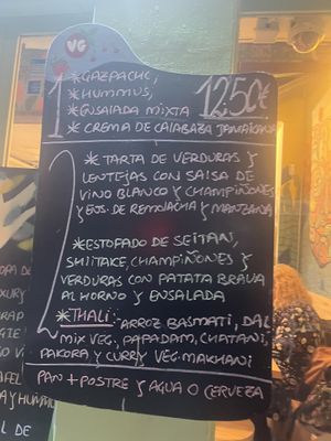 Menü   at Veggie Garden - Dels Angels in Barcelona