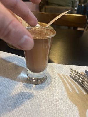 GingerShot with Kurkuma & Cinamon  at Veggie Garden - Dels Angels in Barcelona