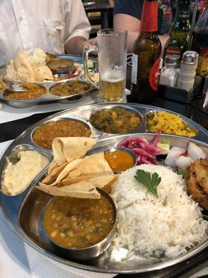 Luxury nepali thali at Veggie Garden - Dels Angels in Barcelona