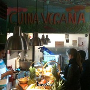 vegan kitchen inside at Veggie Garden - Dels Angels in Barcelona