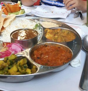 Thalie de luxe and qaucamole witch nacho's at Veggie Garden - Dels Angels in Barcelona