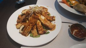 Tofu satay at Veggie Garden - Dels Angels in Barcelona