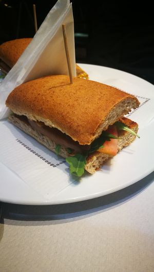 Bocadillo Catalan at Veggie Garden - Dels Angels in Barcelona