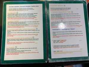 Great menu at Veggie Garden - Dels Angels in Barcelona