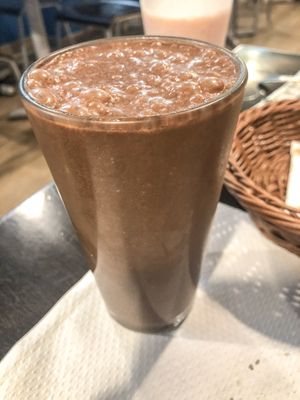 Chocolate milkshake at Veggie Garden - Dels Angels in Barcelona