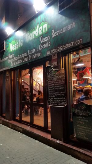 Outside at Veggie Garden - Dels Angels in Barcelona