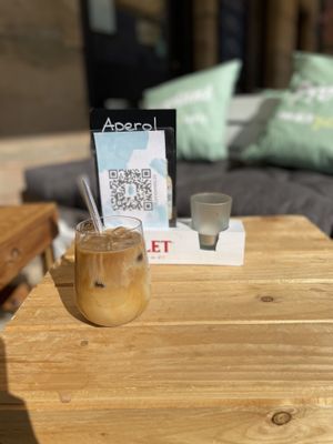 Iced Coffee Latte mit Hafermilch  at Café FaBene in Nuremberg