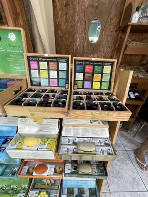 Soaps and essential oils  at BioSelect in Limassol