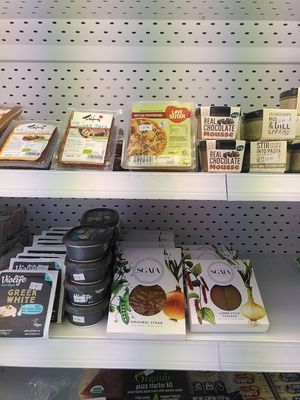 vegan chilled selection at Planet Organica in Kirkcaldy