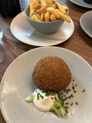 ‘Arancini'  at Victoria Plaza Café in South West London