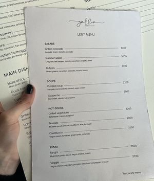 Постное меню  at AfroLab Roastery in Yerevan