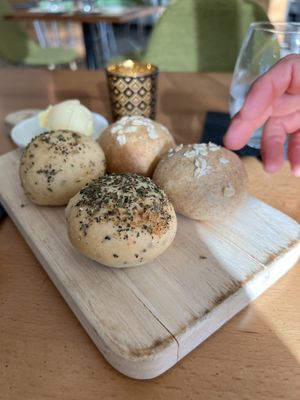 Hot fresh rolls  at Full Taste in Chamblee