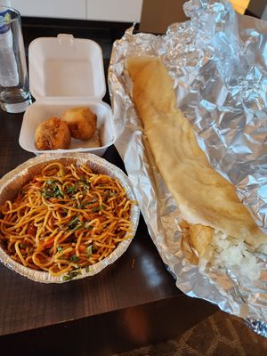 Dosa, bonda, noodles... spice and flavor was banging at Udupi in Cary