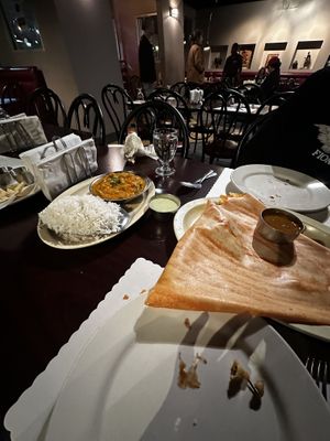 mysore masala dosa and veggie biryani  at Udupi in Cary