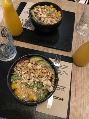 Vegan  tofu poke bowls   at Natur Poke - Palma in Mallorca