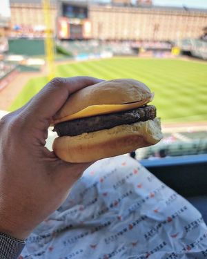 Beyond Burger with Vegan Cheese at Birdland - Camden Yards in Baltimore
